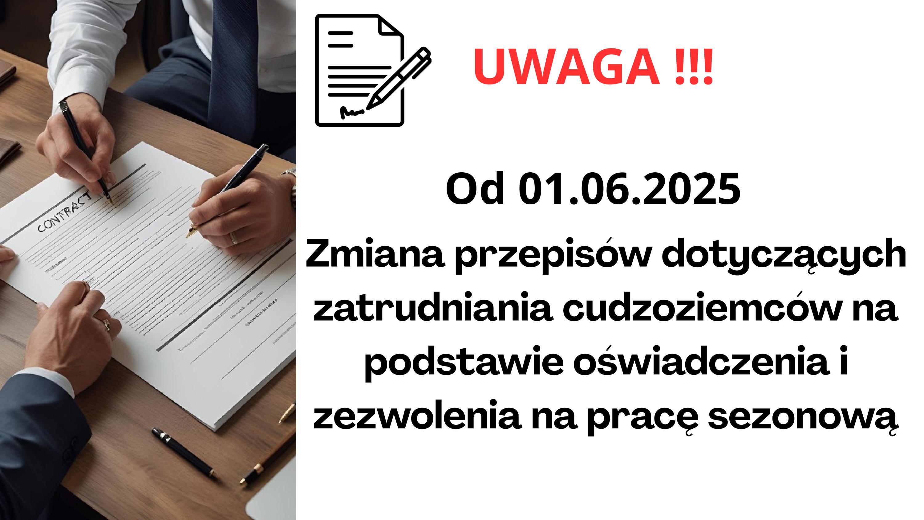 Zdjęcie artykułu Zmiana przepisów dotyczących zatrudniania cudzoziemców na podstawie oświadczenia i zezwolenia na pracę sezonową