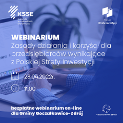 Zdjęcie artykułu "Zasady działania i korzyści dla przedsiebiorców wynikające z Polskiej Strefy Inwestycyji"- webinarium